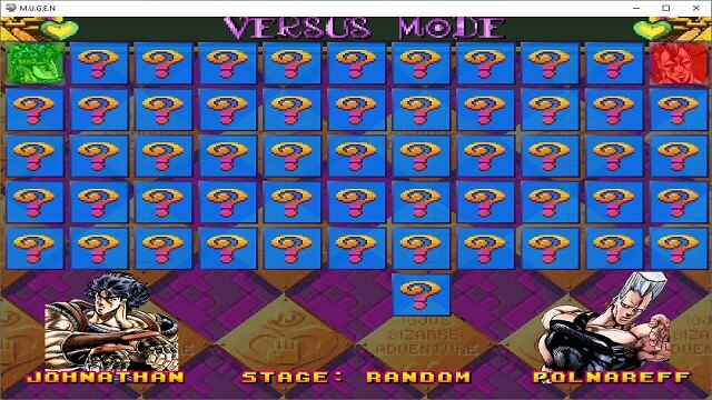 Jojos Bizarre Adventure Mugen Screenpack 4