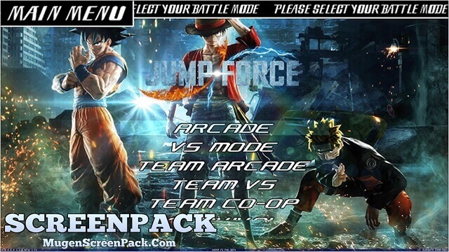 Jump Force Mugen V1 Screenpack