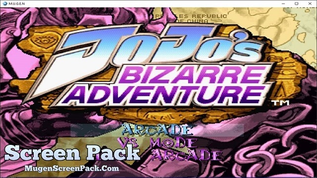 Jojos Bizarre Adventure Mugen Screenpack