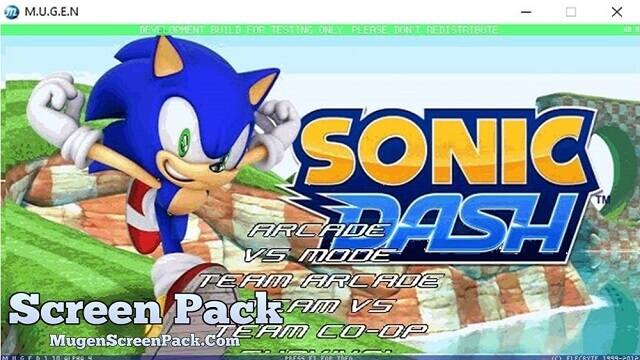 Sonic Dash Jus Mugen V1 ExaGear Screenpack
